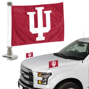 Indiana Hoosiers Team Ambassador Car Flags Set of 2