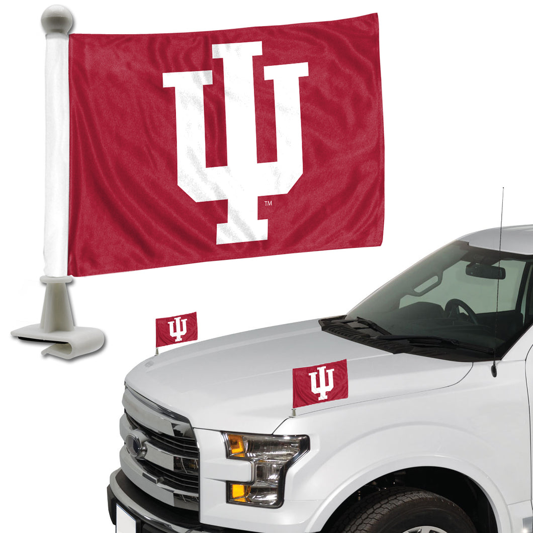 Indiana Hoosiers Team Ambassador Car Flags Set of 2