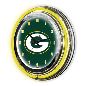 Green Bay Packers Neon Clock - 14"