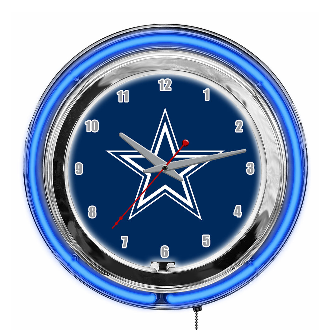 Dallas Cowboys Neon Clock - 14