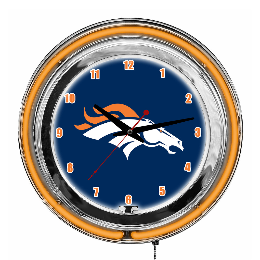 Denver Broncos Neon Clock - 14