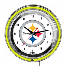 Pittsburgh Steelers Neon Clock - 14"