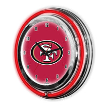 San Francisco 49ers Neon Clock - 14"