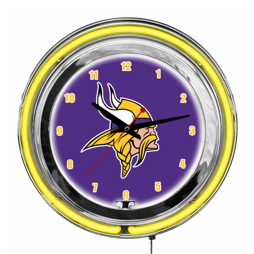 Minnesota Vikings Neon Clock - 14