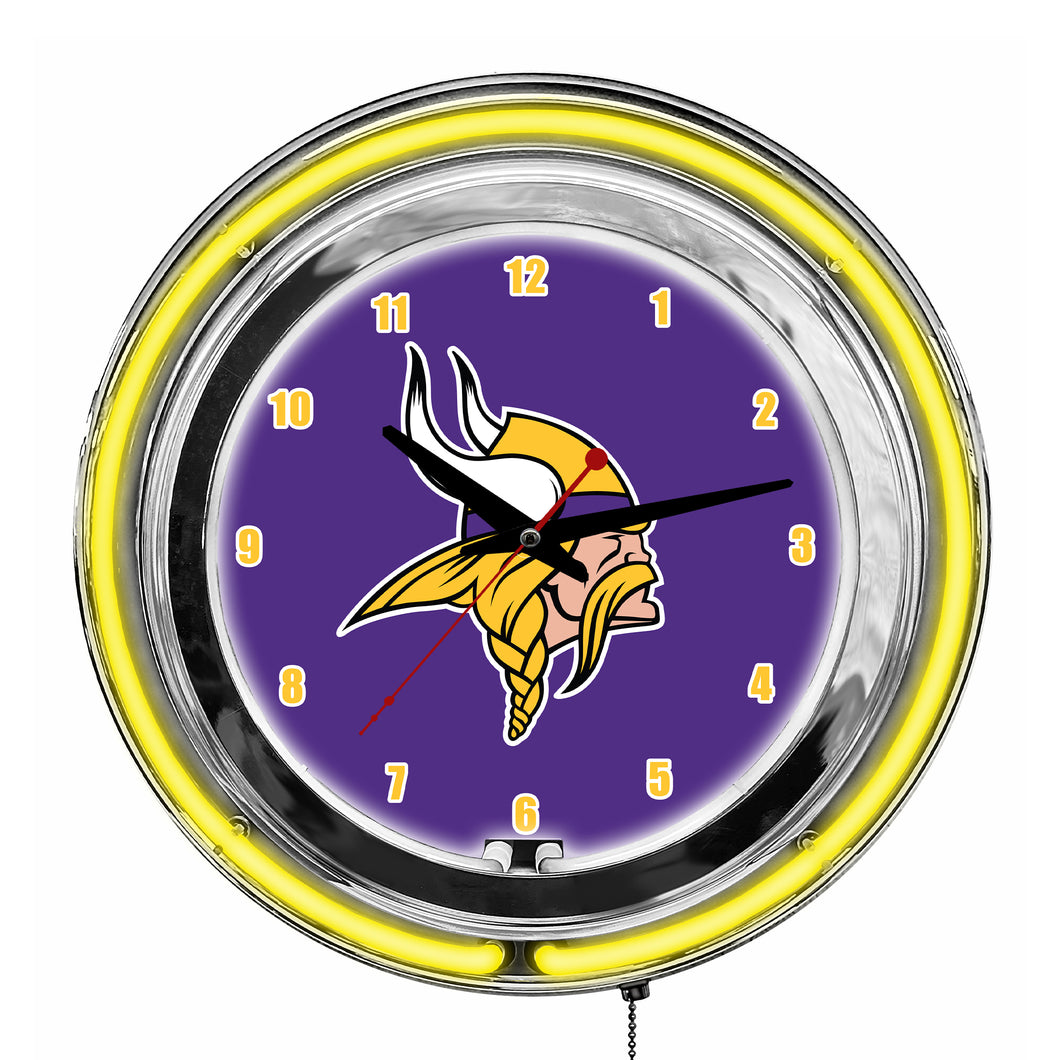 Minnesota Vikings Neon Clock - 14