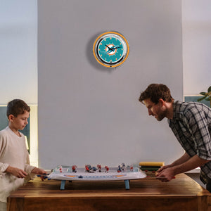 Miami Dolphins Neon Clock - 14"