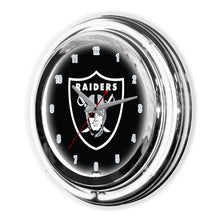 Las Vegas Raiders Neon Clock - 14"
