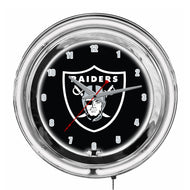 Las Vegas Raiders Neon Clock - 14"
