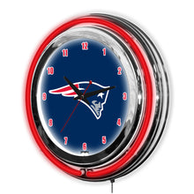New England Patriots Neon Clock - 14"