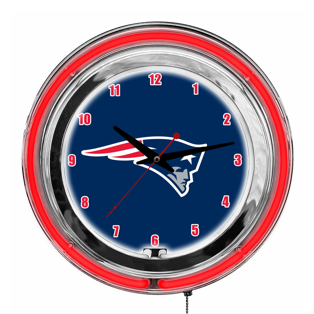 New England Patriots Neon Clock - 14