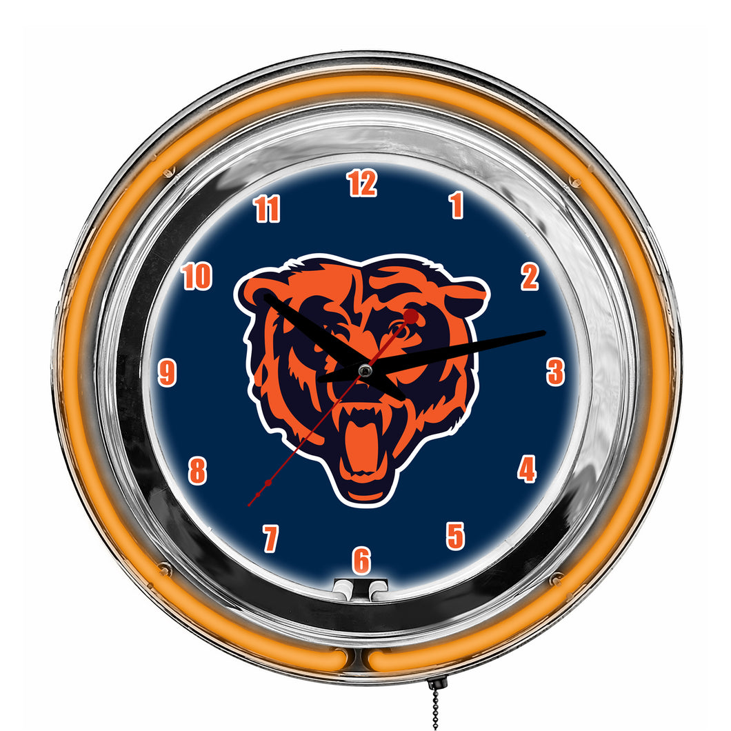 Chicago Bears Neon Clock - 14
