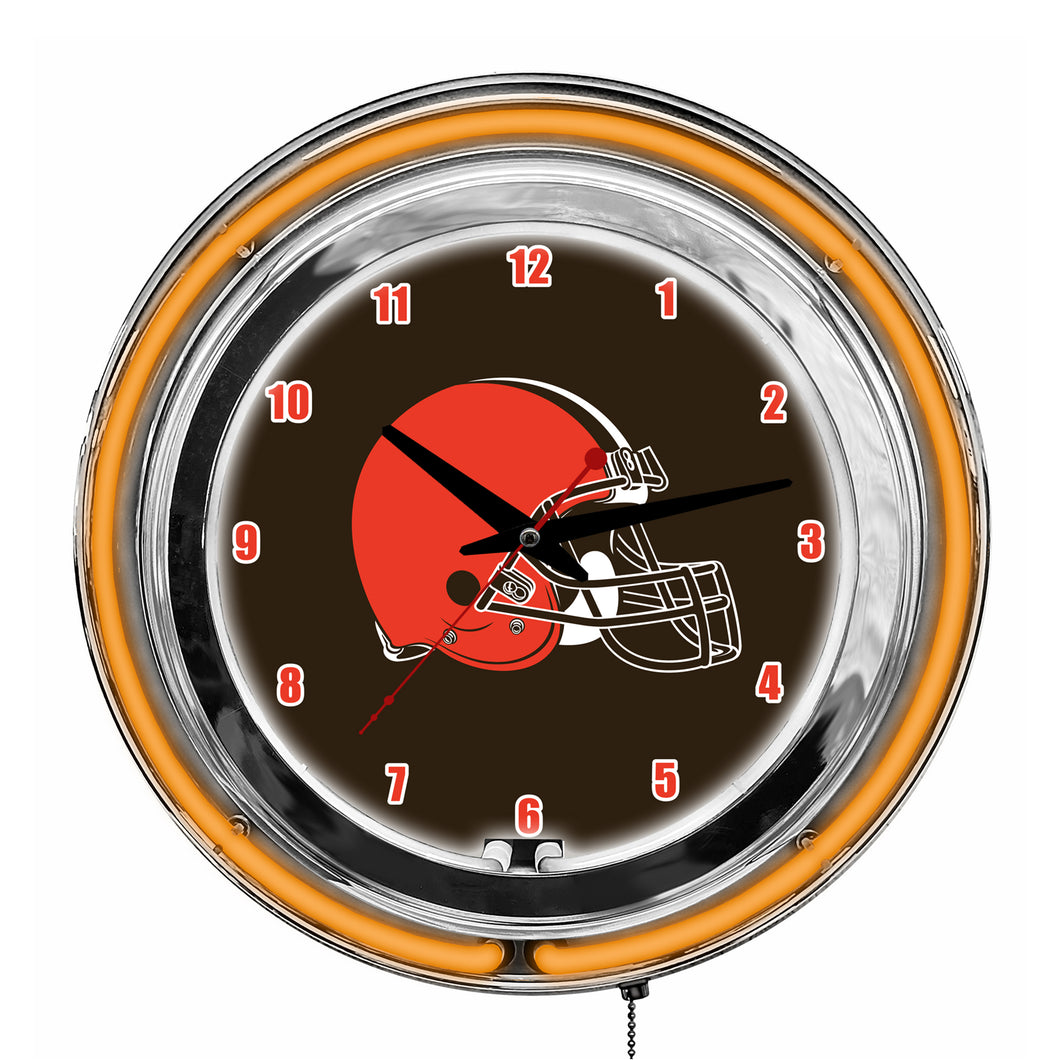 Cleveland Browns Neon Clock - 14