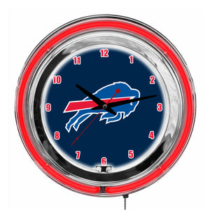 Buffalo Bills Neon Clock - 14"