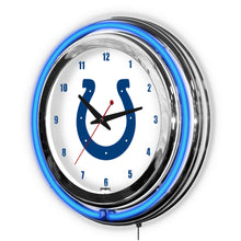 Indianapolis Colts Neon Clock - 14"
