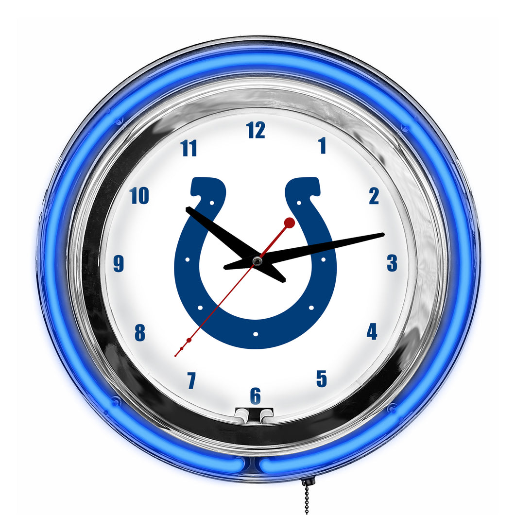 Indianapolis Colts Neon Clock - 14