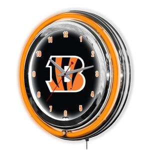 Cincinnati Bengals Neon Clock - 14"