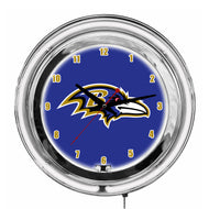 Baltimore Ravens Neon Clock - 14"