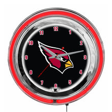 Arizona Cardinals Neon Clock - 14"