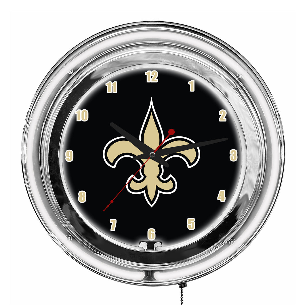 New Orleans Saints Neon Clock - 14