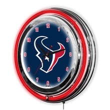 Houston Texans Neon Clock - 14"