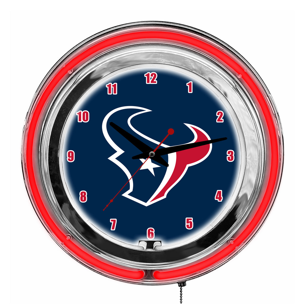 Houston Texans Neon Clock - 14