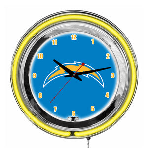 Los Angeles Chargers Neon Clock - 14"