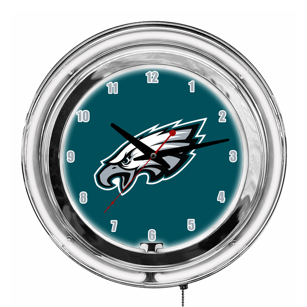 Philadelphia Eagles Neon Clock - 14