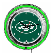 New York Jets Neon Clock - 14"