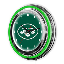 New York Jets Neon Clock - 14"