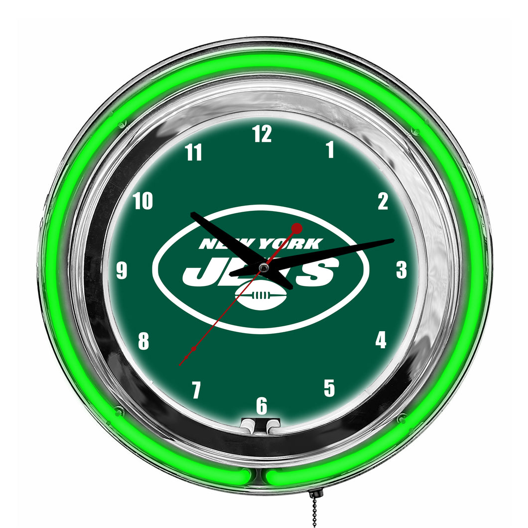 New York Jets Neon Clock - 14