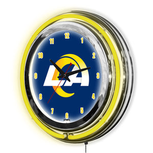 Los Angeles Rams Neon Clock - 14"
