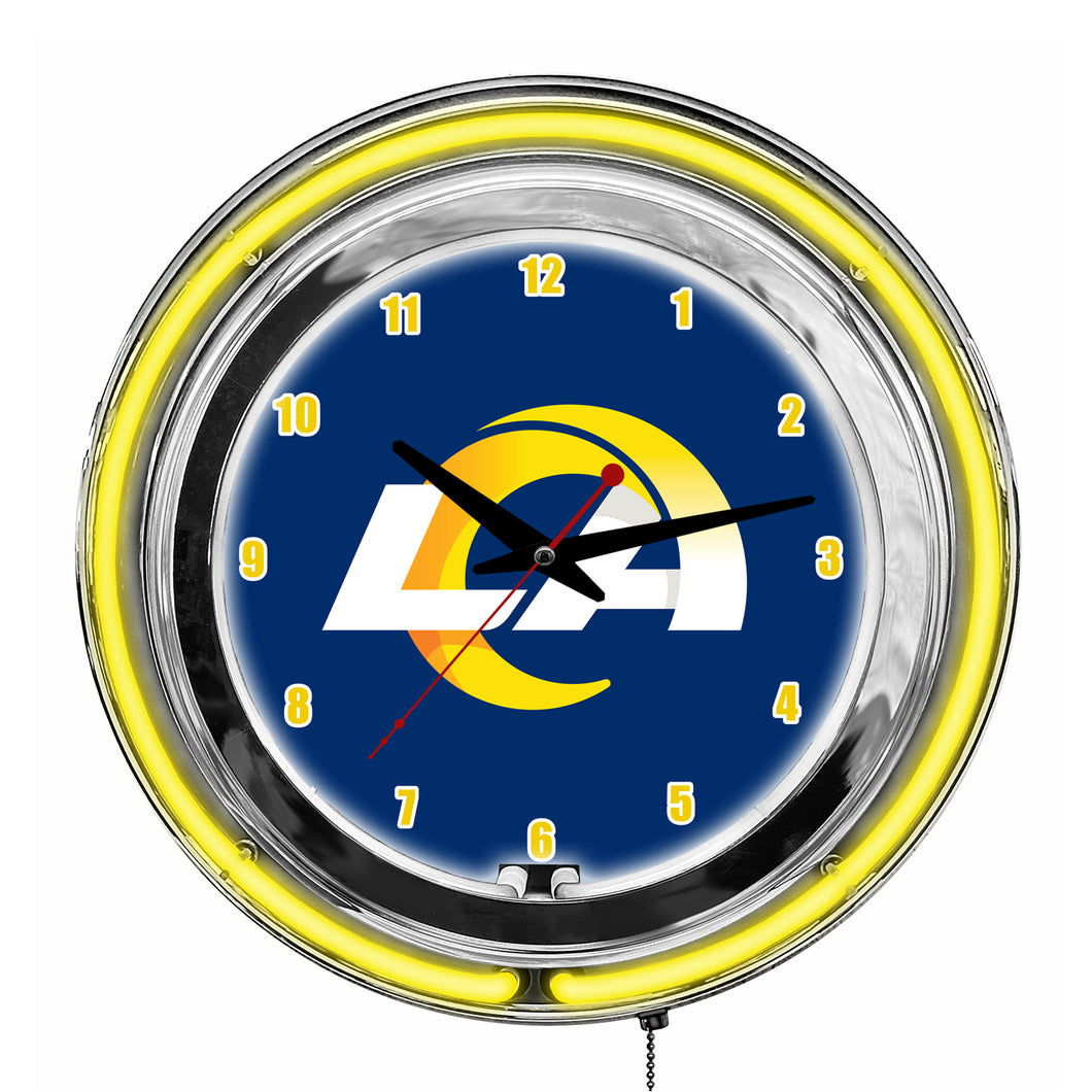 Los Angeles Rams Neon Clock - 14