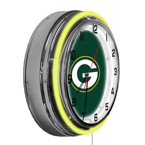 Green Bay Packers Neon Clock - 18"