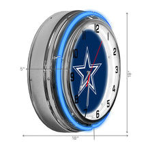 Dallas Cowboys Neon Clock - 18"