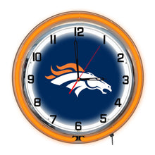 Denver Broncos Neon Clock - 18"