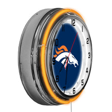Denver Broncos Neon Clock - 18"