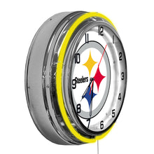 Pittsburgh Steelers Neon Clock - 18"