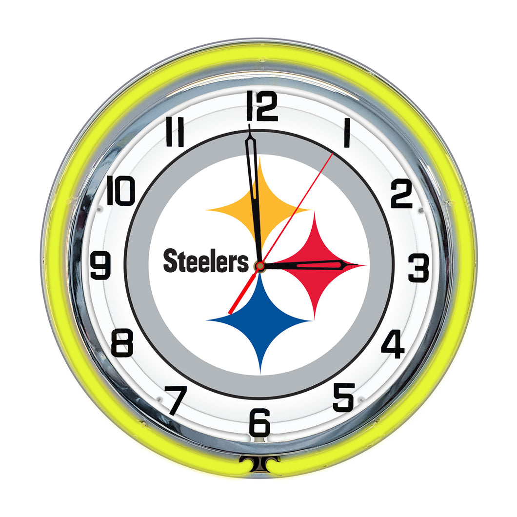 Pittsburgh Steelers Neon Clock - 18