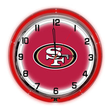 San Francisco 49ers Neon Clock - 18"