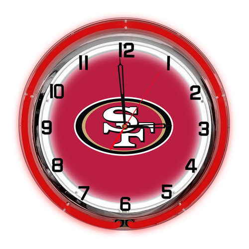San Francisco 49ers Neon Clock - 18