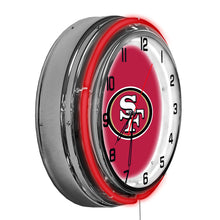 San Francisco 49ers Neon Clock - 18"