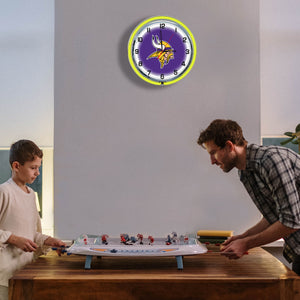 Minnesota Vikings Neon Clock - 18"