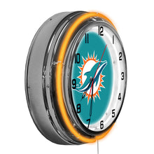 Miami Dolphins Neon Clock - 18"