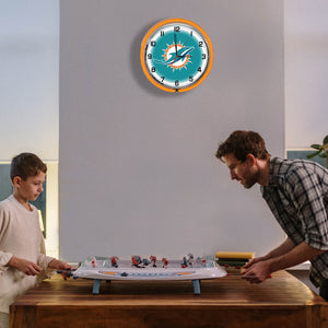 Miami Dolphins Neon Clock - 18"