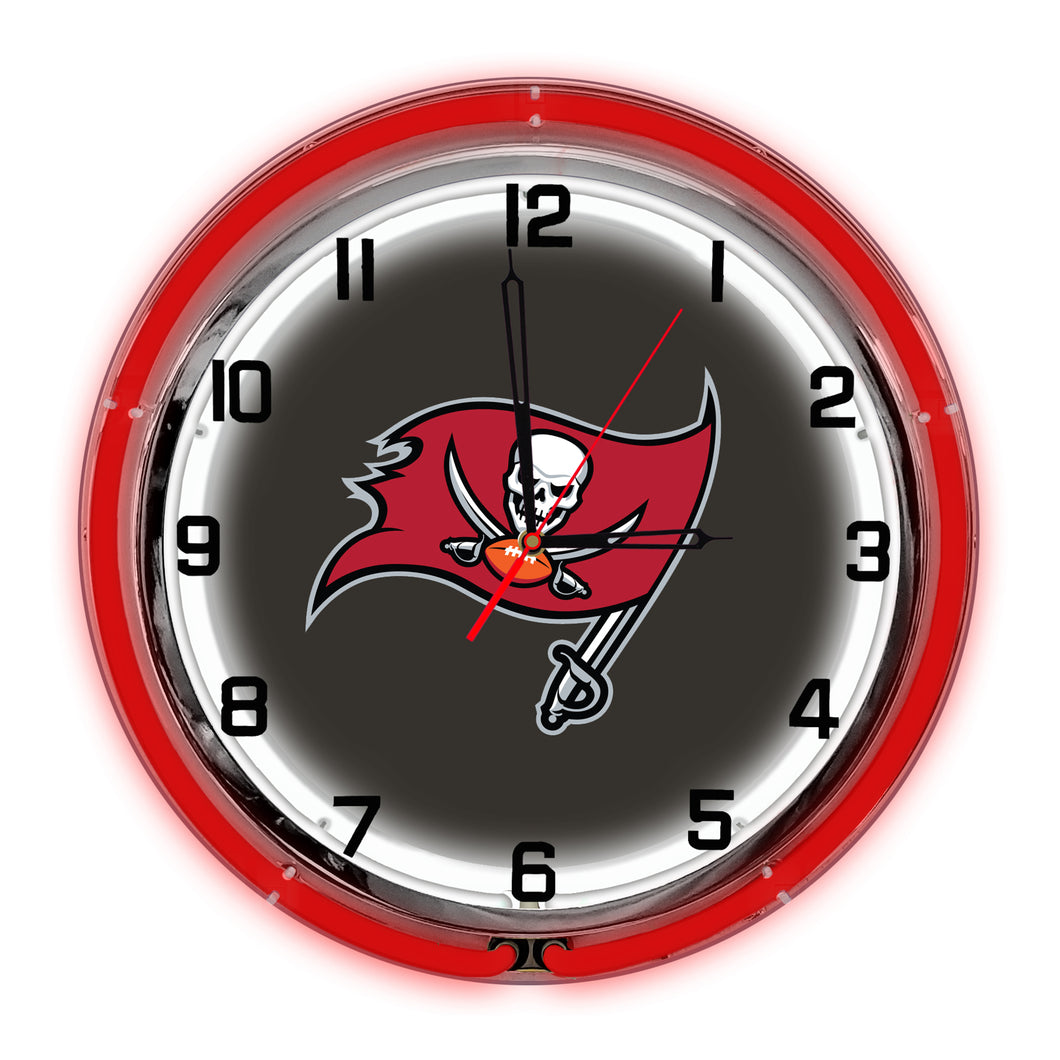 Tampa Bay Buccaneers Neon Clock - 18