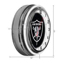 Las Vegas Raiders Neon Clock - 18"
