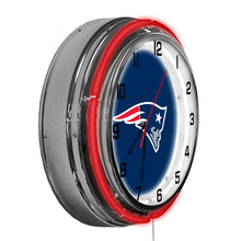 New England Patriots Neon Clock - 18"