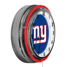 New York Giants Neon Clock - 18"