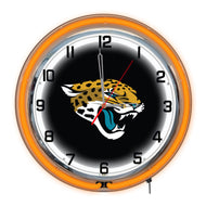 Jacksonville Jaguars Neon Clock - 18"