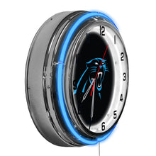 Carolina Panthers Neon Clock - 18"
